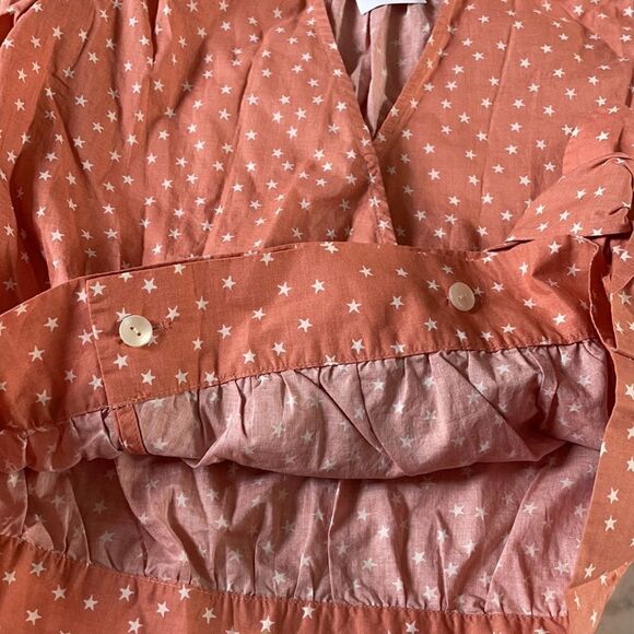 Madewell Crop Wrap Star Print Blouse NWT - Picture 5 of 7